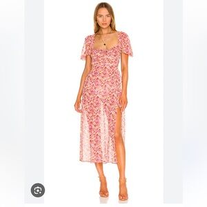 For Love and Lemons Felicia Midi Dress